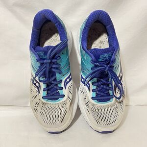 Saucony Ride 10 Women's Athletic Running Shoes Purple Teal S10373-3 Size 8.5 W